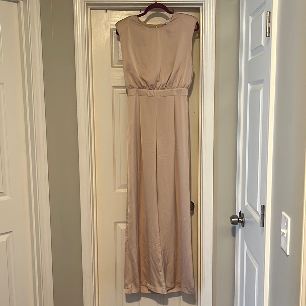 Champagne jumpsuit WORN ONCE